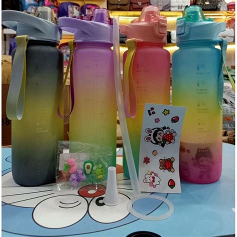 Jual BOTOL MINUM TRITAN 900 ML WARNA GRADASI BOTOL MINUM VIRAL