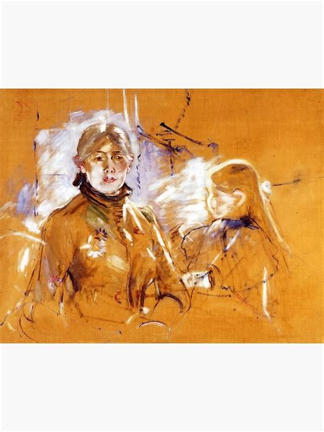 Portrait Of Berthe Morisot And Her Daughter Berthe Morisot Art