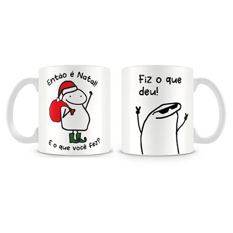 Caneca Flork Então é Natal Fiz O Que Deu Artgeek Loja Nerd De