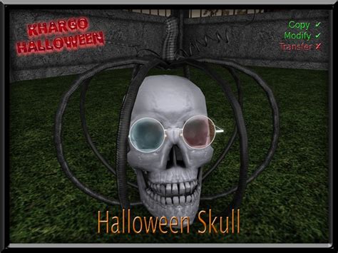 Second Life Marketplace Halloween Skull