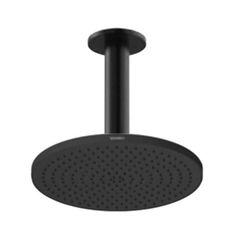 Regadera Ducha Fija A Techo Acabado Negro Mate Duravit Dv 066001704609