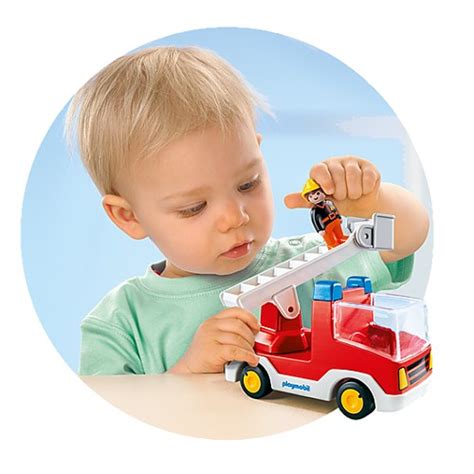 Fire Truck with Ladder - Playmobil 123 - from who what why