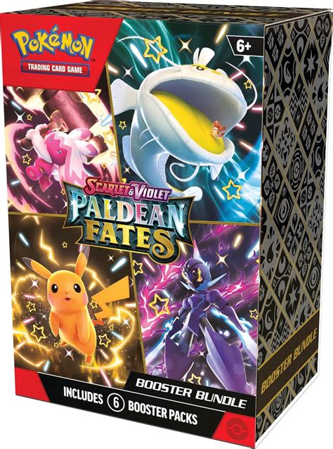 Pokemon Tcg Scarlet And Violet Paldean Fates Booster Bundle Amazon