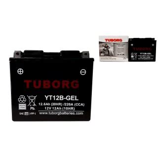 AKUMULATOR MOTOCYKLOWY TUBORG YT12A GEL 12V 10Ah 180A Super