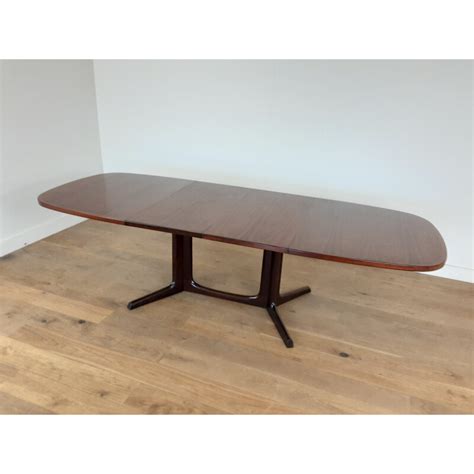 Mid Century Rosewood Extendable Dining Table By Niels Koefoed Hornslet