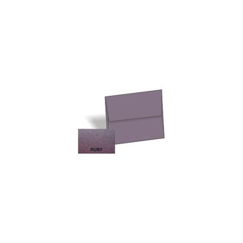 Stardream Metallic A2 Envelopes 4 375 X 5 75 RUBY 1000 PK