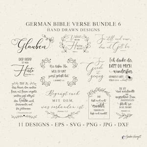 Deutsche Bibel Vers Plotterdatei Svg Dxf Png Eps Gnade Cricut