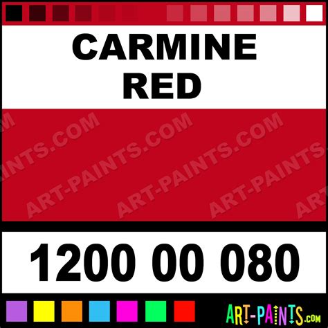 Carmine Red BasicAcryl 6 Acrylic Paints - 1200 00 080 - Carmine Red ...