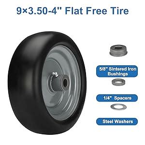 Amazon Pcs X Flat Free Lawnmower Tire With Rim X