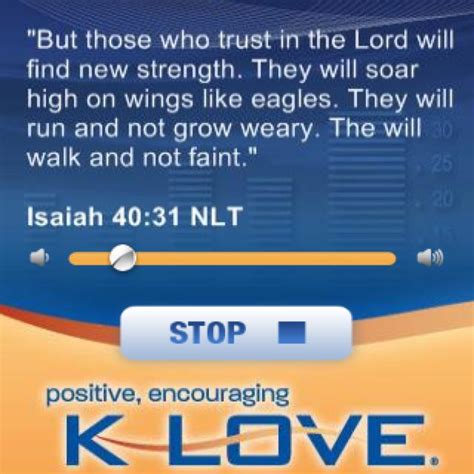Positive Encouraging K Love