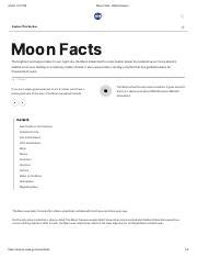 Moon Facts Earth S Only Natural Satellite Explained Course Hero