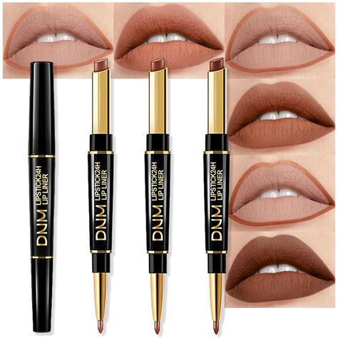 Amazon Evpct 3Pcs Light Nude Dark Deep Brown Matte Lip Liner And