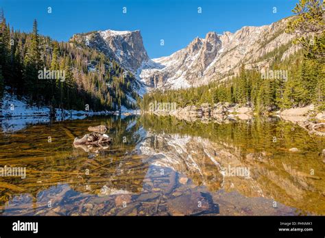 Dream Lake Rocky Mountains Colorado USA Stock Photo Alamy