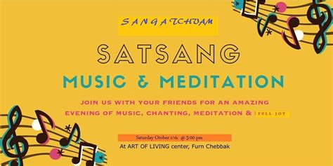 SatSang - Music and Meditation at Art of Living « Lebtivity