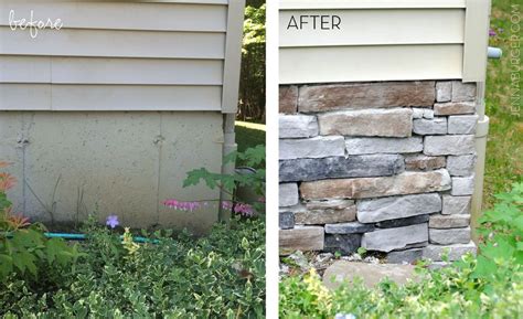 How To Add Stone Veneer To A Concrete Foundation Wall Diy House Foundation Stone Veneer