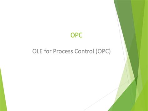 opc ole  process control opc