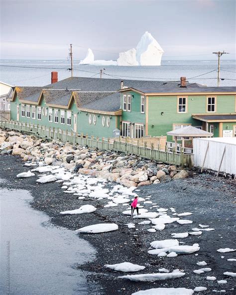 Ferryland Canada Iceberg Giant Iceberg Floating By Newfoundland