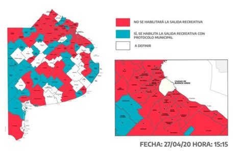 El mapa bonaerense con las zonas rojas donde está prohibida la hora