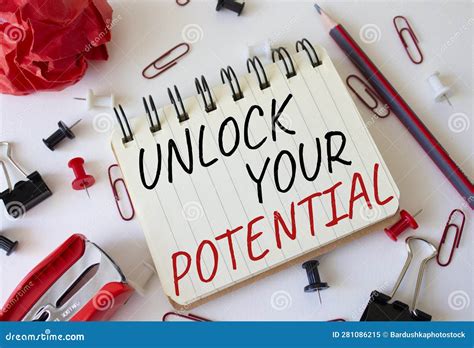 Unlock Your Potential Symbol Concept Words Unlock Your Potential On