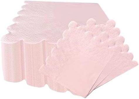 Amazon Pieces Ply Scalloped Sage Green Napkins Beverage