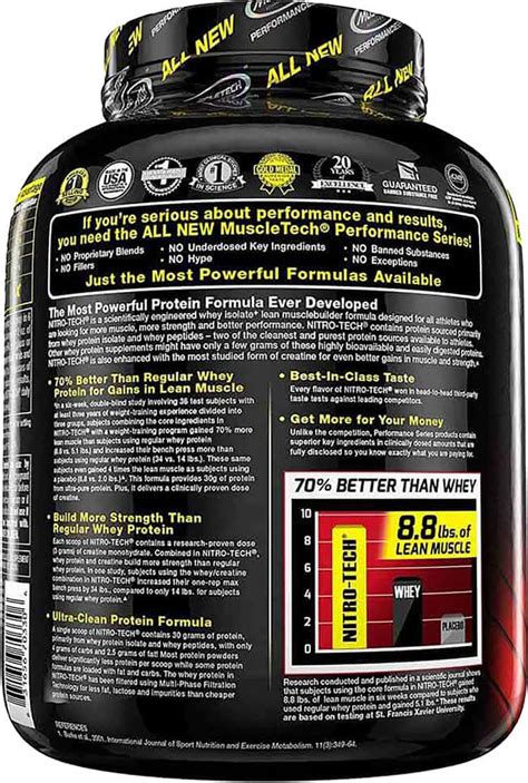 Buy Muscletech Strawberry Nitro Tech Whey Isolate Lean Muscle