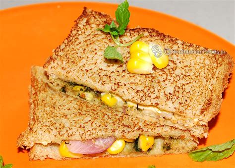 Corn Cheese Sandwich Easy Quick