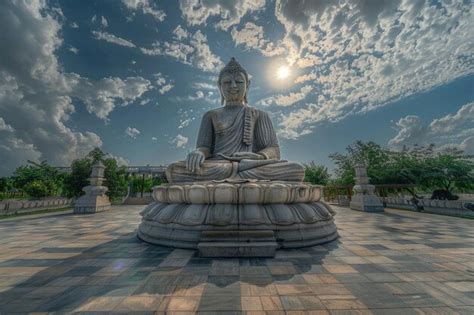 Premium Photo Great Buddha Statue Near Mahabodhi Temple In Bodh Gaia