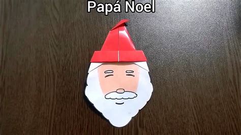 Como Hacer Un Pap Noel De Papel Adornos Navide Os Faciles Youtube