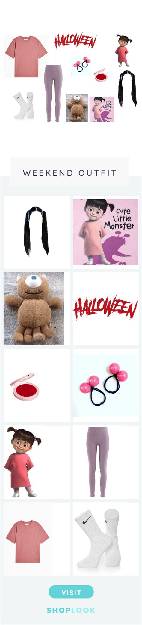 Halloween Costume Boo From Monsters Inc Outfit Shoplook Boo