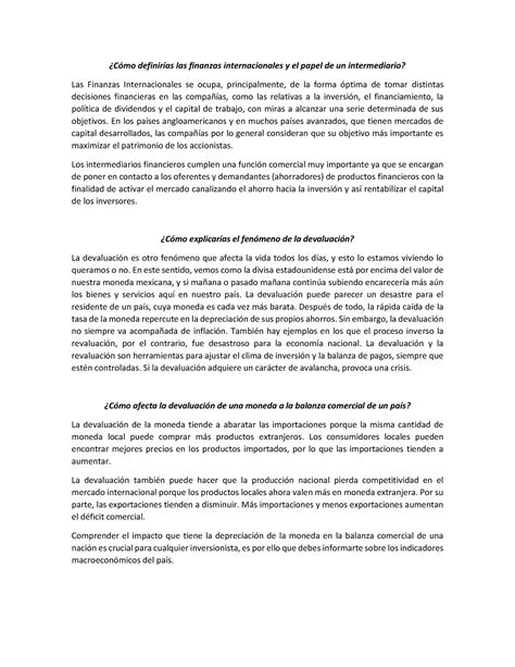 Actividad Foro De Discusi N C Mo Definir As Las Finanzas