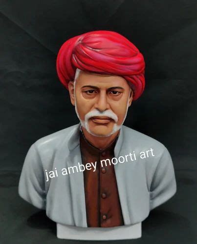 Handmade Multicolor Mahatma Jyotiba Rao Phule Marble Statue For