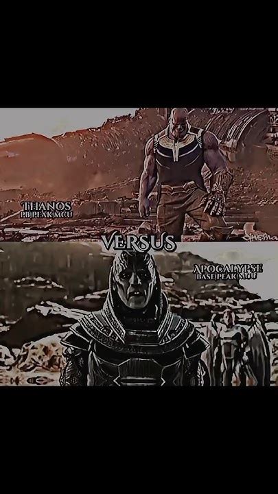 Thanos Vs Apocalypse рекомендации Rec Mcumarvelcalmness Mrmcu