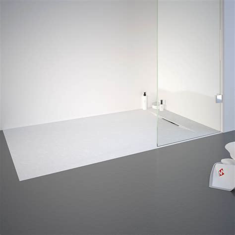 Schulte Receveur De Douche 80 X 140 X 3 2cm Blanc Effet Pierre Ultra