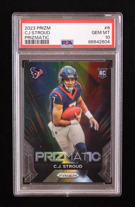 CJ Stroud 2023 Panini Prizm Prizmatic 6 RC PSA 10 Pristine Auction