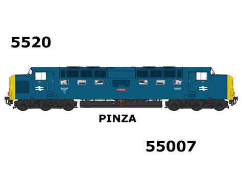 Heljan 5520 Class 55 Deltic 55007 Pinza In Br Blue Livery Olivias Trains