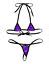 Women Micro Bikini Set Shiny Metallic Bra Top Mini G String Thong Sexy Lingerie EBay