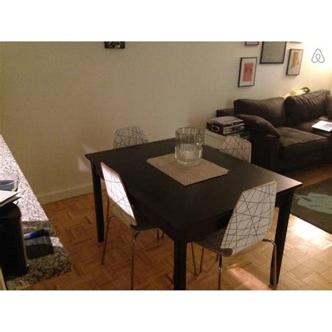 Ikea Vilmar Black And White Dining Chairs Set Of 4 Aptdeco