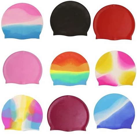 Kreative Swimwear Multicolor Silicon Swimming Cap At Rs 50 Piece In