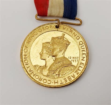 1937 King George VI Coronation Medal #3 - Sally Antiques