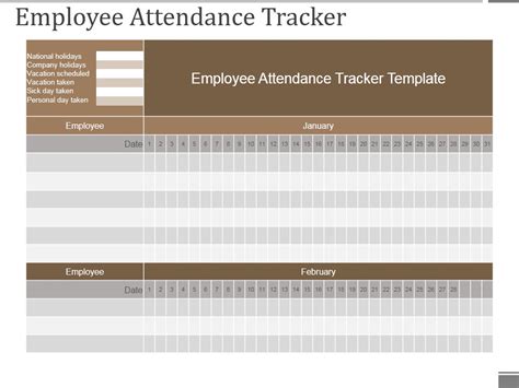 Employee Attendance Tracker Ppt Powerpoint Presentation Summary Example