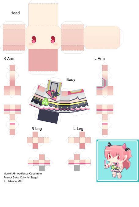 Airi Momoi Papercraft 1 Paper Crafts Paper Toys Paper