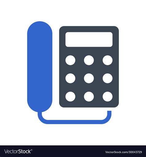 Telephone Icon Royalty Free Vector Image VectorStock