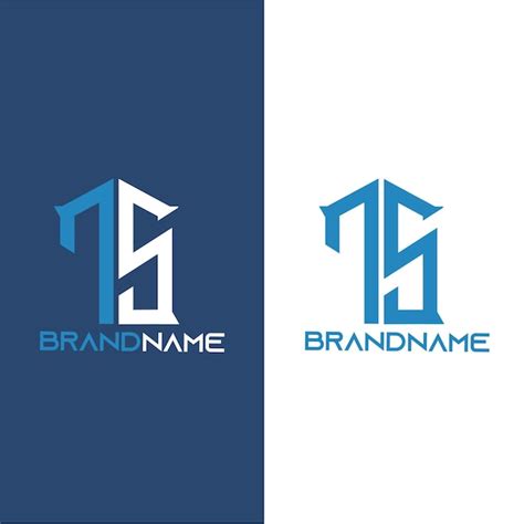 Premium Vector Modern Monogram Initial Letter Ts Logo Design Template