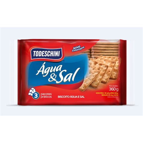 Biscoito Todeschini Agua E Sal Pacote Gramas Shopee Brasil