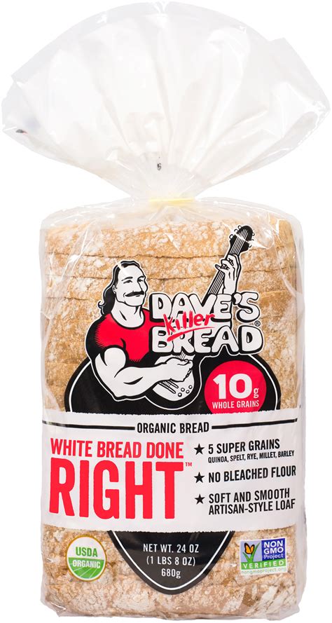 White Bread Done Right — Daves Killer Bread Organic Non Gmo Project