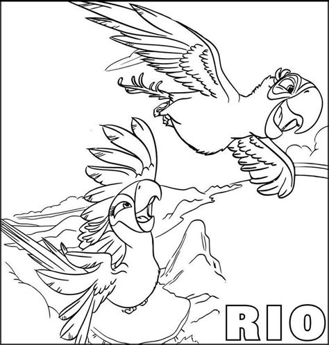 Rio Movies Animation Coloring Pages Colouring Pages Coloring Pages For