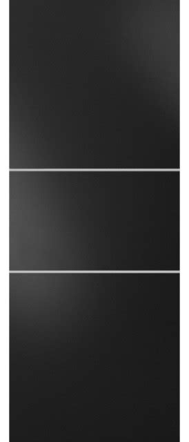 Slab Barn Door Panel Planum 0110 Matte Black With Sturdy Finished