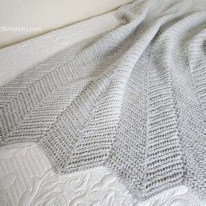 Herringbone Crochet Blanket Pattern Herringbone Single Crochet Ripple