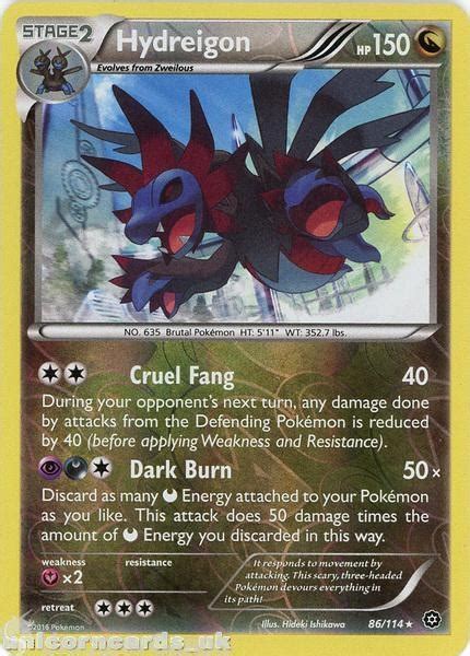 Hydreigon 86 114 Steam Siege Reverse Holo Mint Pokemon Card