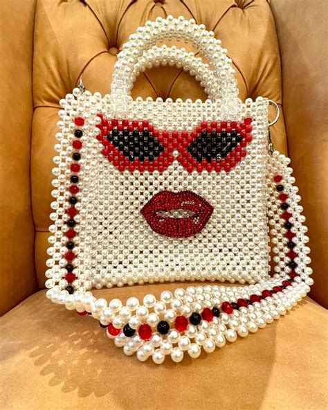 Сумочки из бусин Beaded Bag Handmade Praha On Instagram Pearl Beaded Handbag Price